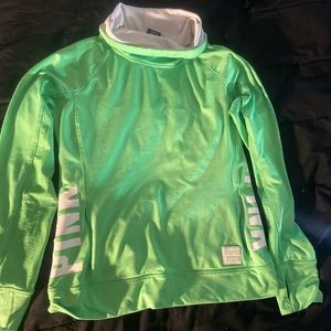 PINK Victoria’s Secret lime green jacket